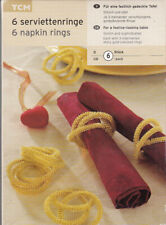 Serviettenringe 6 Stück Metall Gold - Weihnachten - OVP