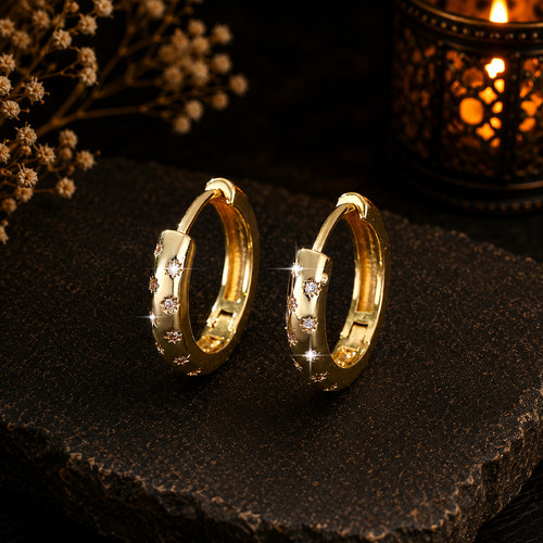 Creolen ohrringe 18k vergoldet - 18k,