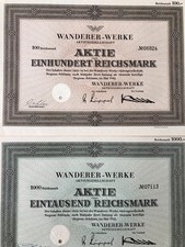 Wanderer Werke AG - 2 x - Deutscher Hersteller Kraftfahrzeuge - Schönau - 1942 -