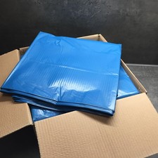 100 x Müllbeutel Müllsack Reißfest Müllsäcke 240 Liter 550x650x1350 blau DM 