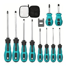 Schraubendreher Set Magnetisch,10tlg Profi Schraubenzieher Set aus Chrom-Vanadi