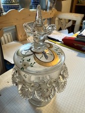 Antike  Zuckerschale Glas Dose