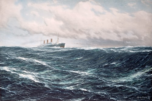 Dampfer auf hoher see - see, 1918
