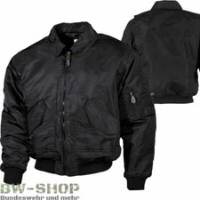 BRANDIT US CWU FLIEGERJACKE SCHWARZ ARMY PILOTENJACKE BOMBERJACKE BIKER BLOUSON