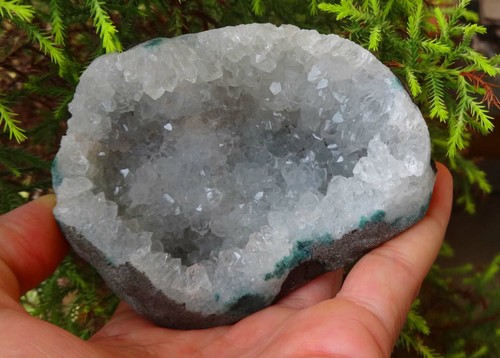Chalcedony geode rock - chalcedony,