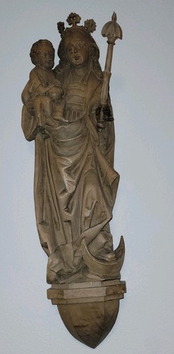 Religiöse holzfigur madonna - holzfigur,,