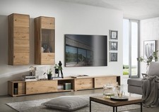 Wohnwand anbauwand massivholz - wohnwand,