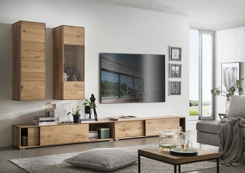 Wohnwand anbauwand massivholz - anbauwand,