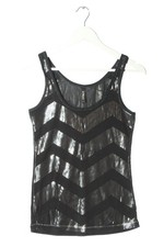 ONLY Longtop Damen Top Gr. DE 38 schwarz-silberfarben Elegant