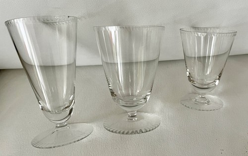 Art deco 3er set fußglas - deco,