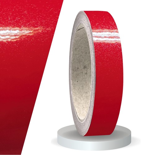 Zierstreifen rot metallic - , 20mm