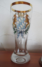 Großes Weizenglas Bayern Raute Wappen Weizen Hefeweizen Weißbier Glas 1 .5 Liter