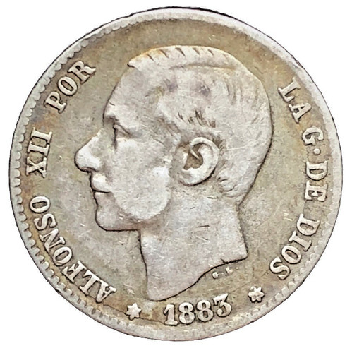 Peseta 1883 spanien - peseta,