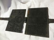 uralt Waffeleisen Zimtwaffel Zimtwaffeleisen Gusseisen Vintage antik