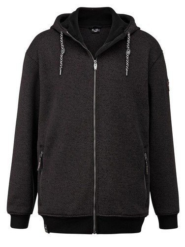 HERREN-STRICK-FLEECE-JACKE