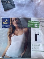 Damen Unterhemden 2er Pack Hemdchen Gr. L 44/46 Neu