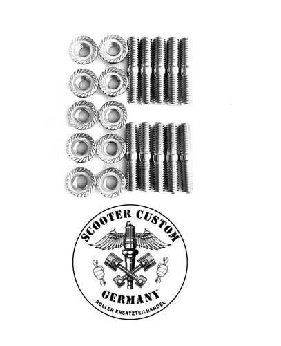 10x auspuff stehbolzen - auspuff, +