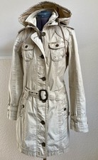 Khujo Trenchcoat Beige Gr. 36/S Damen Mantel Kurzmantel