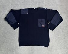 PAUL&SHARK Herren Wolle Pullover Gr. M Strickpullover Sweater Jumper 10720 Blau