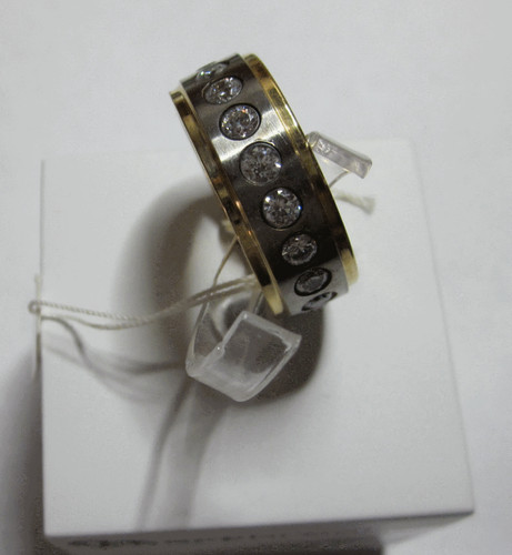 Kado edelstahlring gelb pvd - edelstahlring,