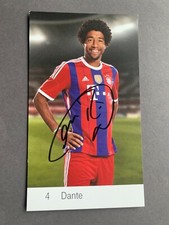 DANTE FC Bayern München signed Autogrammkarte 9,5x15,5