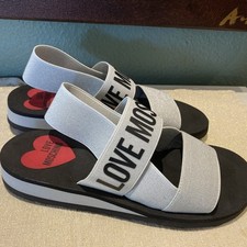 Edle LOVE MOSCHINO Designer Sandalen Schuhe Gr 39 NEU LP260€