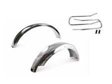 Chrom Schutzblech Set + Bügel