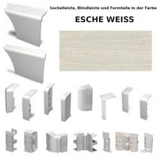 HZ SLF2000 Sockelleiste Blindleiste Heizungsrohrverkleidung Fußleiste esche weiß