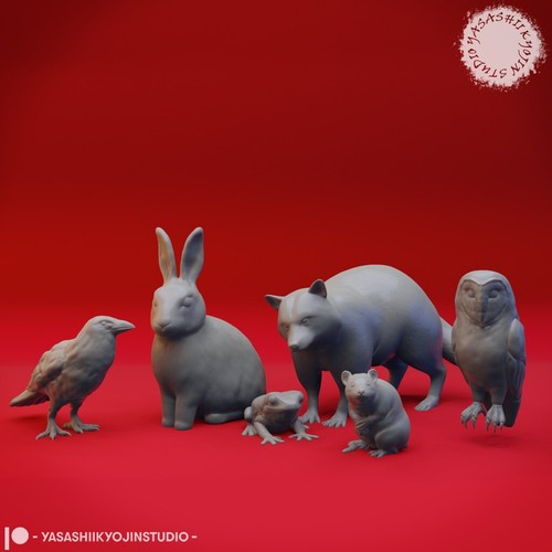 Wald tiere set miniatur forest - tiere,