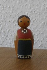 Matroschka! Babuschka! Einzel-Holzpuppe! Haushaltshelferin für Puppenhaus! 6,5cm