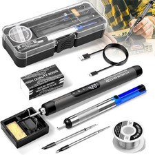 Akku Lötkolben Set - USB Kabelloses Lötkolben Set, Drahtloses Lötstation Set