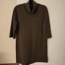 Long-Shirt von ZARA*Gr. M*Khaki/Grün*3/4  Ärmel*80%Baumwolle/Polyester*Gebraucht
