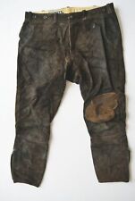Lange Lederhose Eduard Kettner 3x geflickt braun für Jagd oder Reiten Gr.52