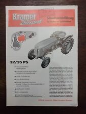 Original Kramer K 350 Export Schmalspur Traktor / Schlepper - Verkaufsprospekt