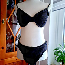 Bikini 2 tlg gr XL Damen Scchwarz Neu