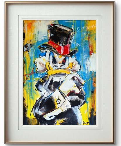 Dagobert duck acryl auf - duck,,