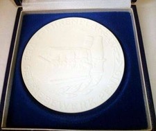 DDR Porzellan Ehrenplakette