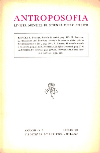 Anthroposophie 1957 - anthroposophie, 7/1957