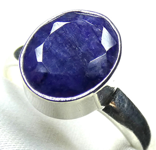 Saphir ring 925 silber - 💙,
