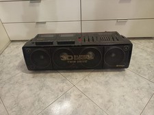 Hitachi TRK-3D80E Ghettoblaster Vintage Radio funktioniert die Kassetten keine Beschreibung lesen