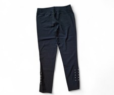 Schwarze Damen Stoffhose mit