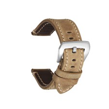 20mm I 22mm Uhrenarmband Handgemachtes Italien  Echtes Leder hellbraun h013