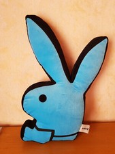 Play Boy Bunnykissen, blau-schwarz, ca. 55x30cm