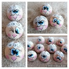 10x20mm handbemalte Holzkugeln