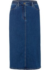 Jeansrock Gr. 44 Blau Denim