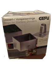 GEFU Dessertringe Vorspeisenringe 2 Stk Edelstahl Silber Modern Festlich
