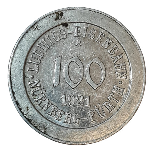 Notgeld nürnberg 100 - notgeld, 1921