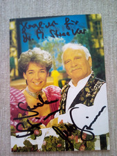 Gerda und Peter Steiner,  Autogrammkarte, original signiert, m. pers. Widmung