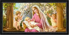 Blüten Madonna von Giovanni Kind Engel Heiligenschein Faks_Sankt 0076