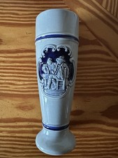 Weißbier Steingut grau Kobold lasiert mit Motiv 0,5L Original GERZ W.Germany